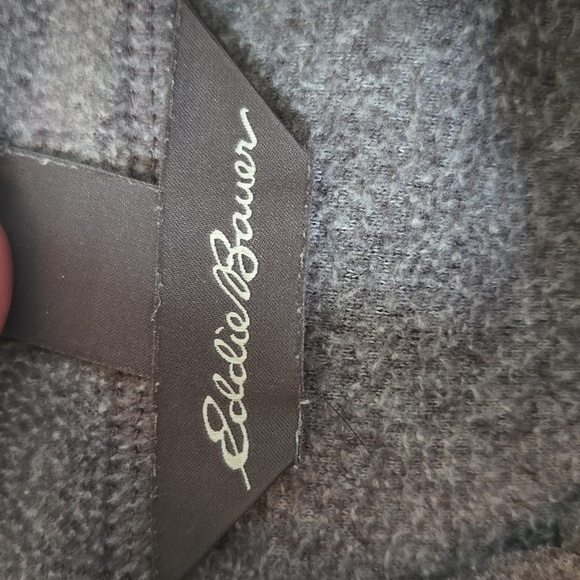Eddie Bauer Gray 1/4 Zip Fleece Jacket Size XL - Picture 4 of 6
